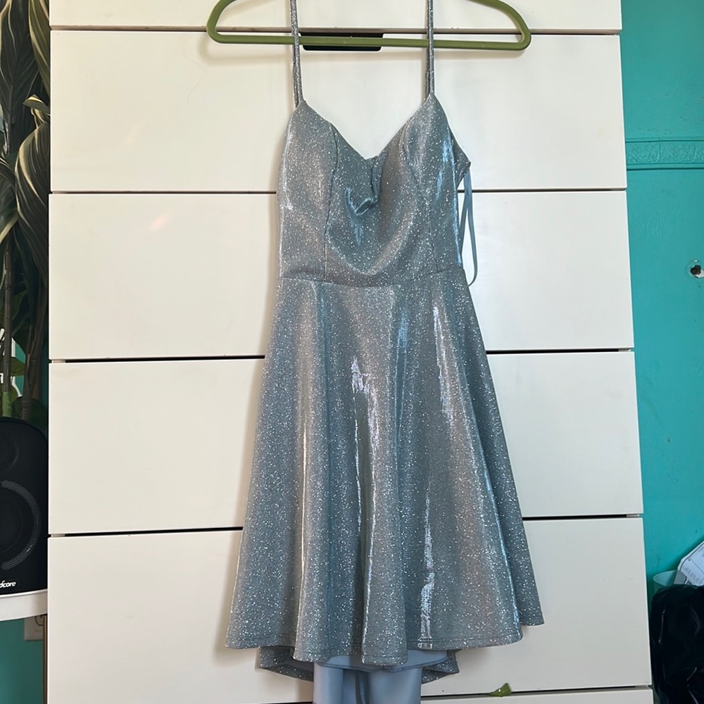 Light blue sparkle dress